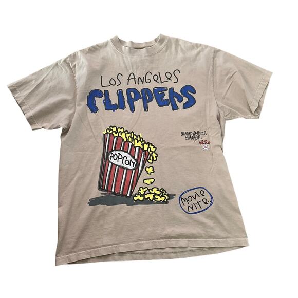 Los Angeles Clippers Shaka Wear Brown Popcorn Cartoon Size Large Mens - Picture 1 of 5